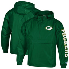 Green Bay Packers Packable Windbreaker Half-Zip Jacket | NFL Hot