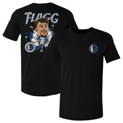 Black Cooper Flagg Dallas Mavericks 500 Level Caricature T-Shirt sale | NBA