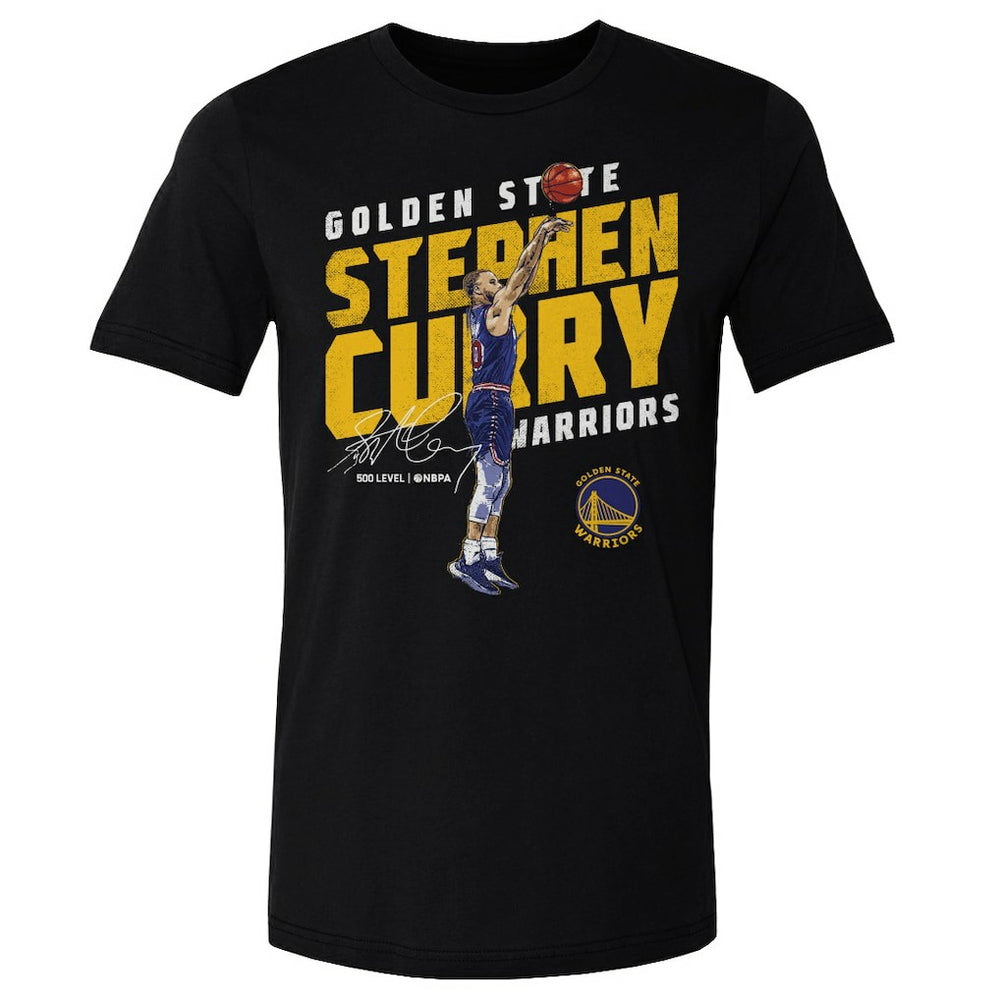 Black Stephen Curry Golden State Warriors 500 Level Slant T-Shirt sale | NBA