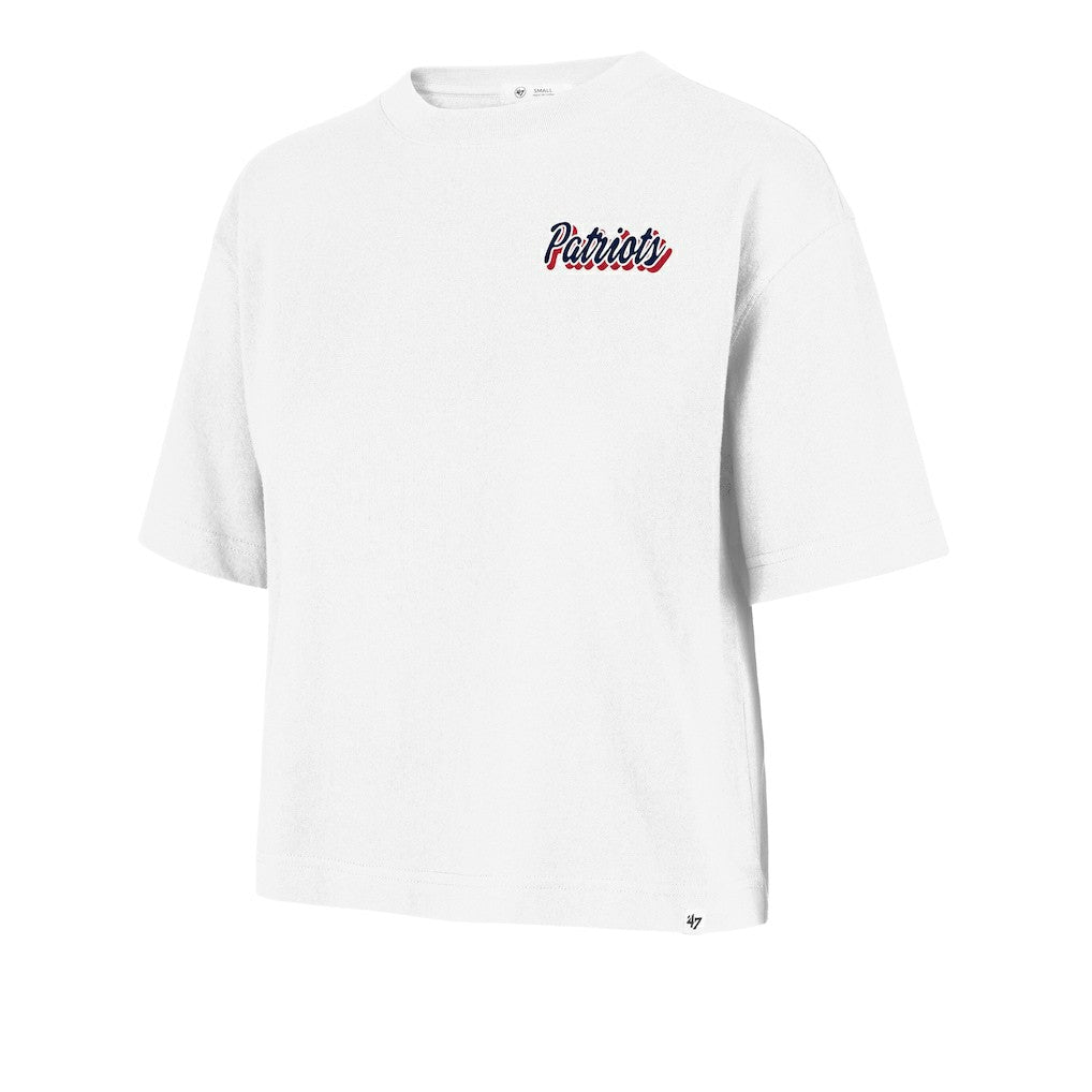 New England Patriots '47 Women's Collage Script Reed City T-Shirt | NFL On sale