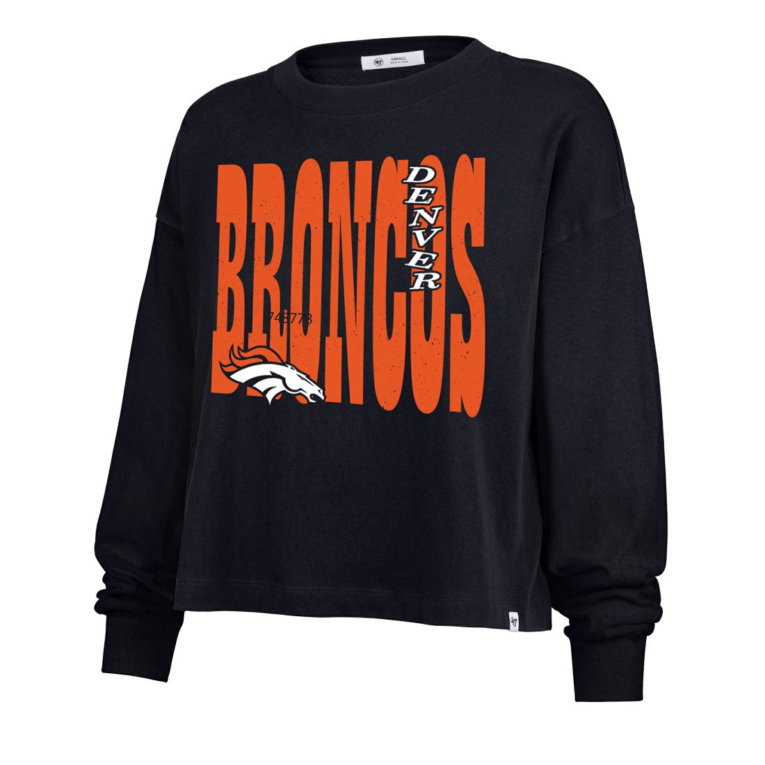 Denver Broncos '47 Women's Stacked Sydney Long Sleeve T-Shirt | NFL Near me