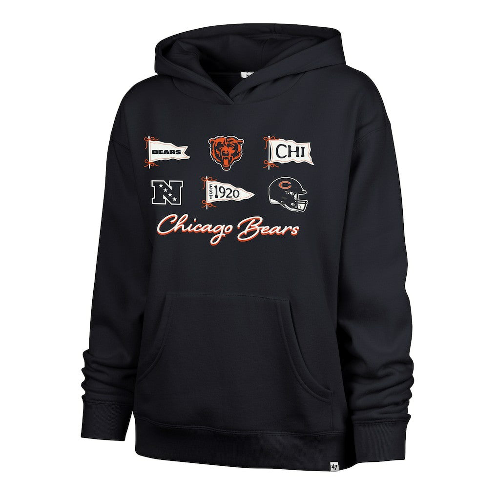 Chicago Bears '47 Women's Bow & Banners Naomi Hoodie | NFL Outlet
