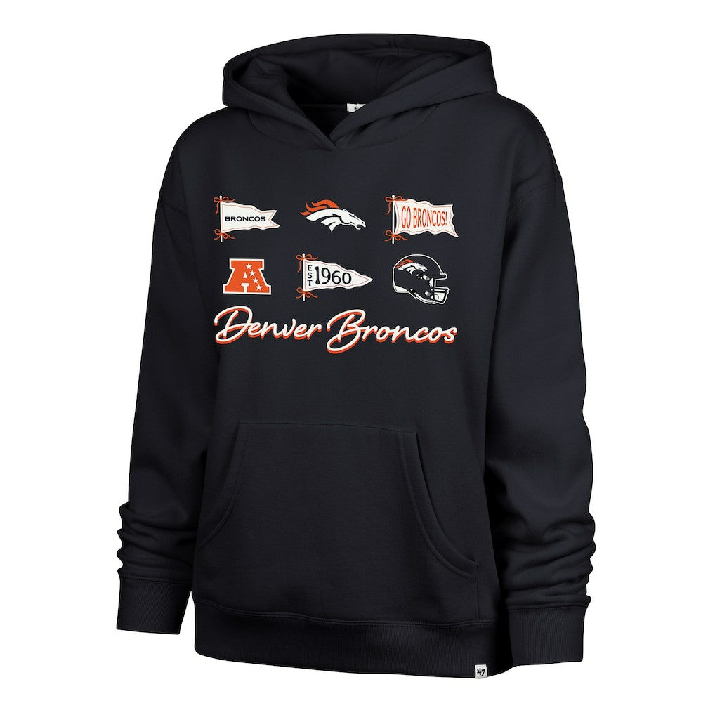 Denver Broncos '47 Women's Bow & Banners Naomi Hoodie | NFL Discount