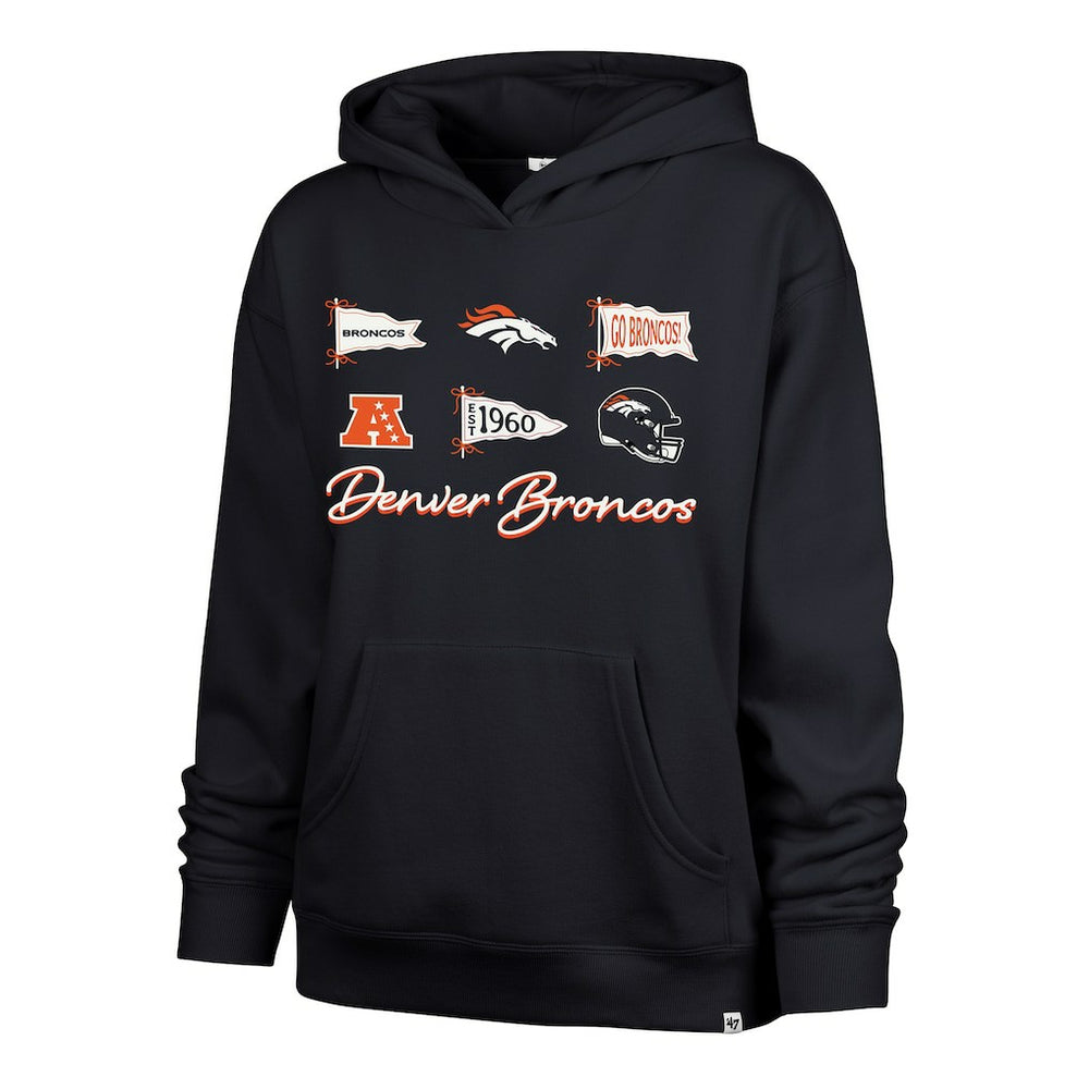 Denver Broncos '47 Women's Bow & Banners Naomi Hoodie | NFL Discount