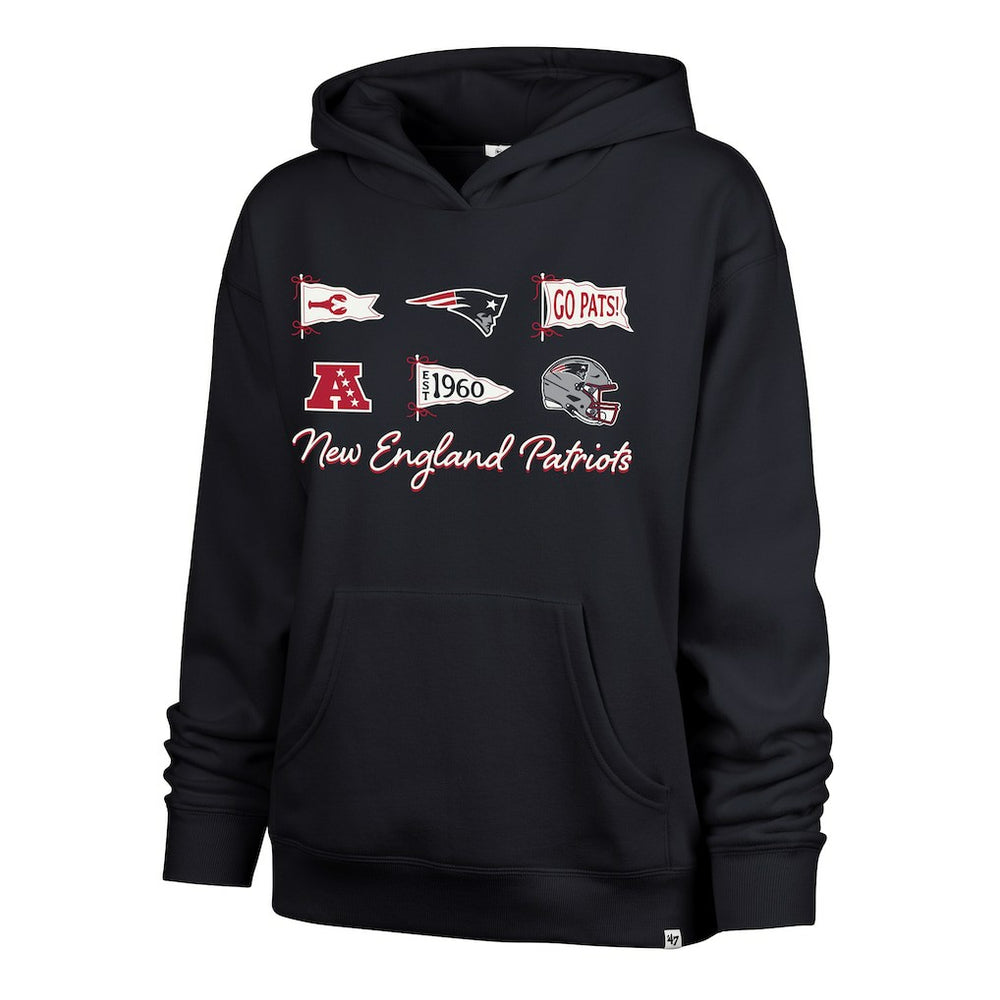 New England Patriots '47 Women's Bow & Banners Naomi Hoodie | NFL Discount