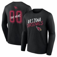Arizona Cardinals Hustle Personalized Name & Number Long Sleeve T-Shirt | NFL Outlet