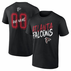 Atlanta Falcons Hustle Personalized Name & Number T-Shirt | NFL Outlet