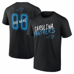 Carolina Panthers Hustle Personalized Name & Number T-Shirt | NFL Outlet