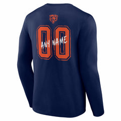 Chicago Bears Hustle Personalized Name & Number Long Sleeve T-Shirt | NFL On sale