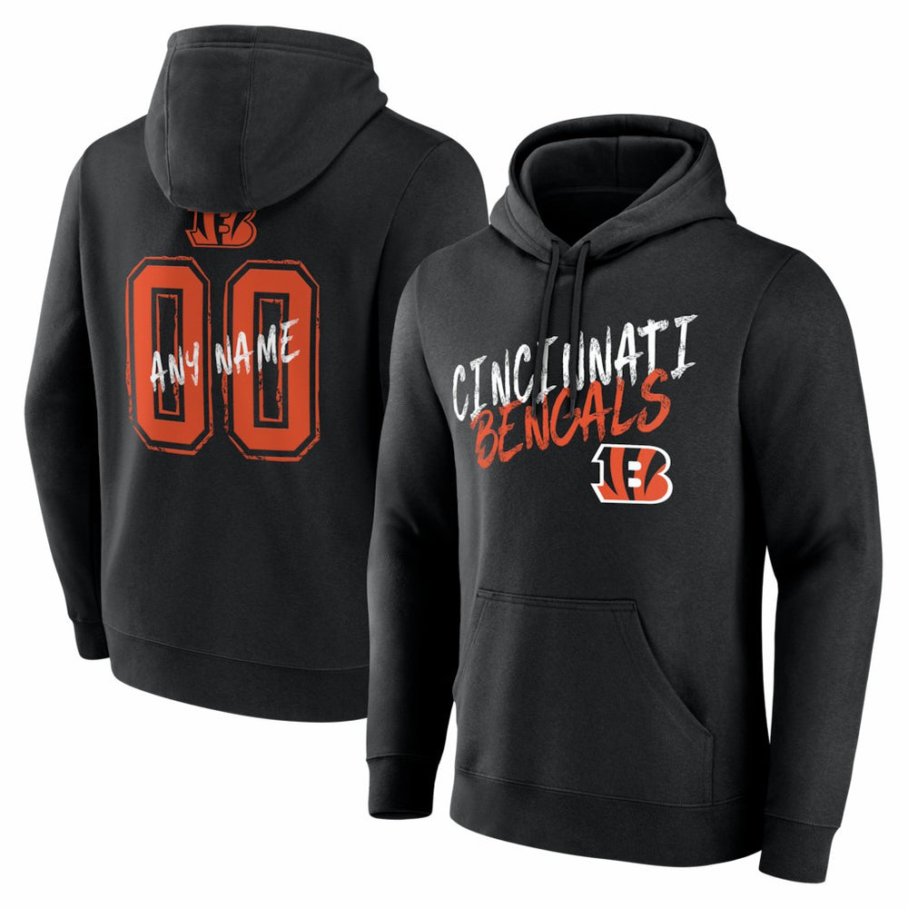 Cincinnati Bengals Hustle Personalized Name & Number Hoodie | NFL Hot