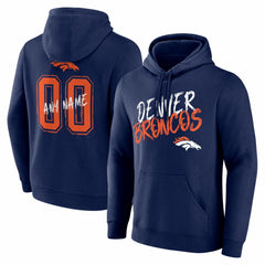 Denver Broncos Hustle Personalized Name & Number Hoodie | NFL Outlet