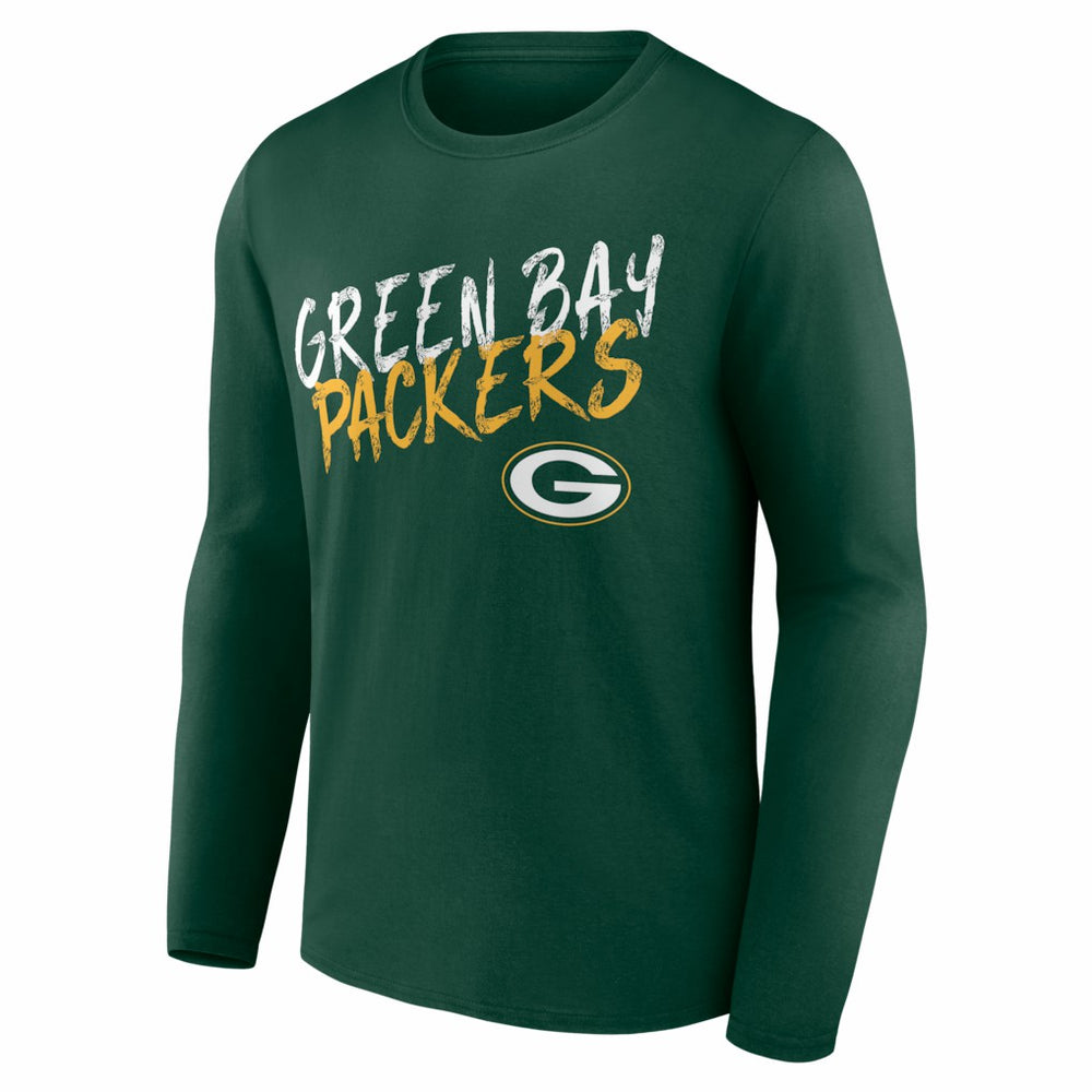 Green Bay Packers Hustle Personalized Name & Number Long Sleeve T-Shirt | NFL On sale