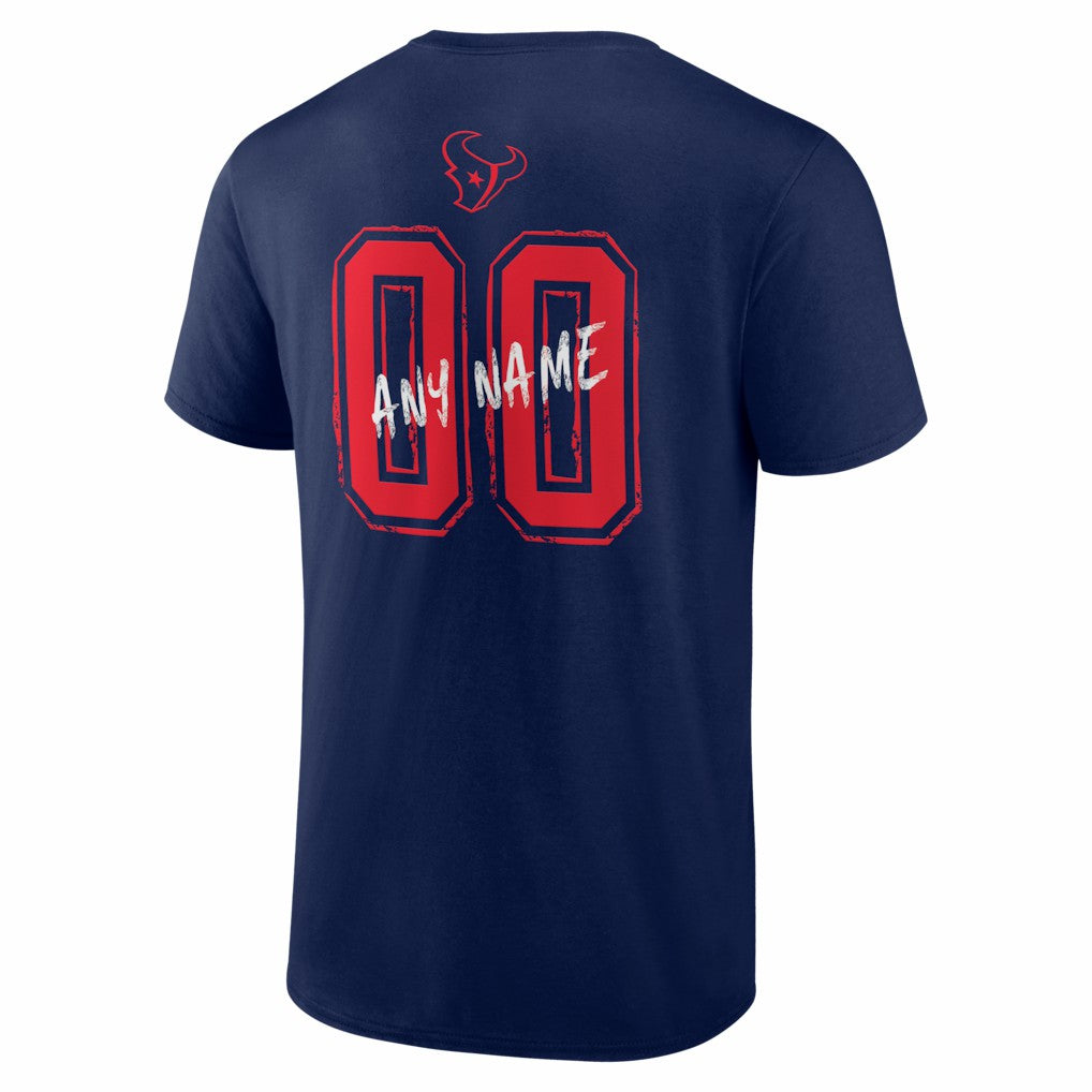 Houston Texans Hustle Personalized Name & Number T-Shirt | NFL Near me