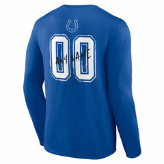 Indianapolis Colts Hustle Personalized Name & Number Long Sleeve T-Shirt | NFL US