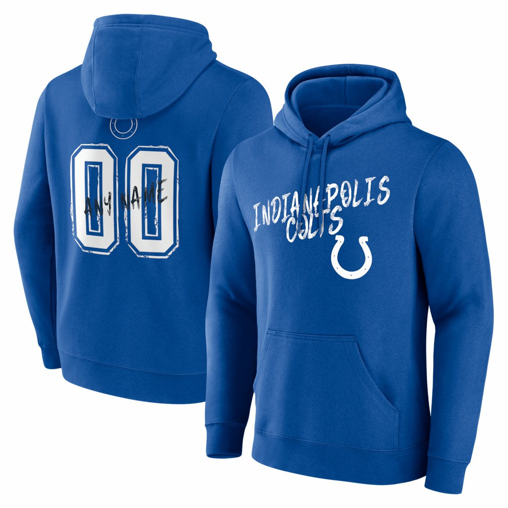 Indianapolis Colts Hustle Personalized Name & Number Hoodie | NFL Near me