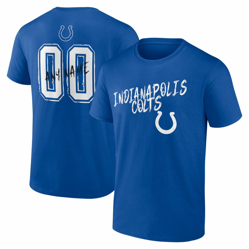 Indianapolis Colts Hustle Personalized Name & Number T-Shirt | NFL On sale