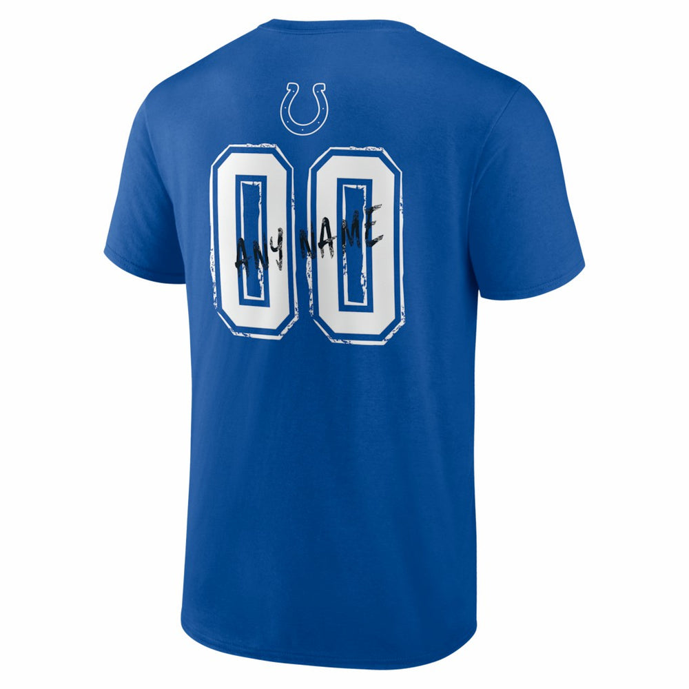 Indianapolis Colts Hustle Personalized Name & Number T-Shirt | NFL On sale