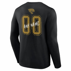 Jacksonville Jaguars Hustle Personalized Name & Number Long Sleeve T-Shirt | NFL New