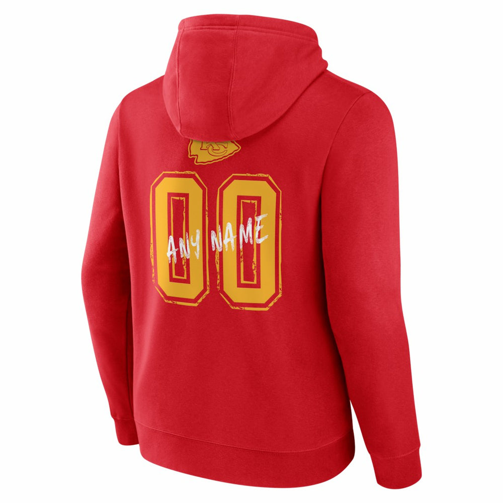 Kansas City Chiefs Hustle Personalized Name & Number Hoodie | NFL Discount