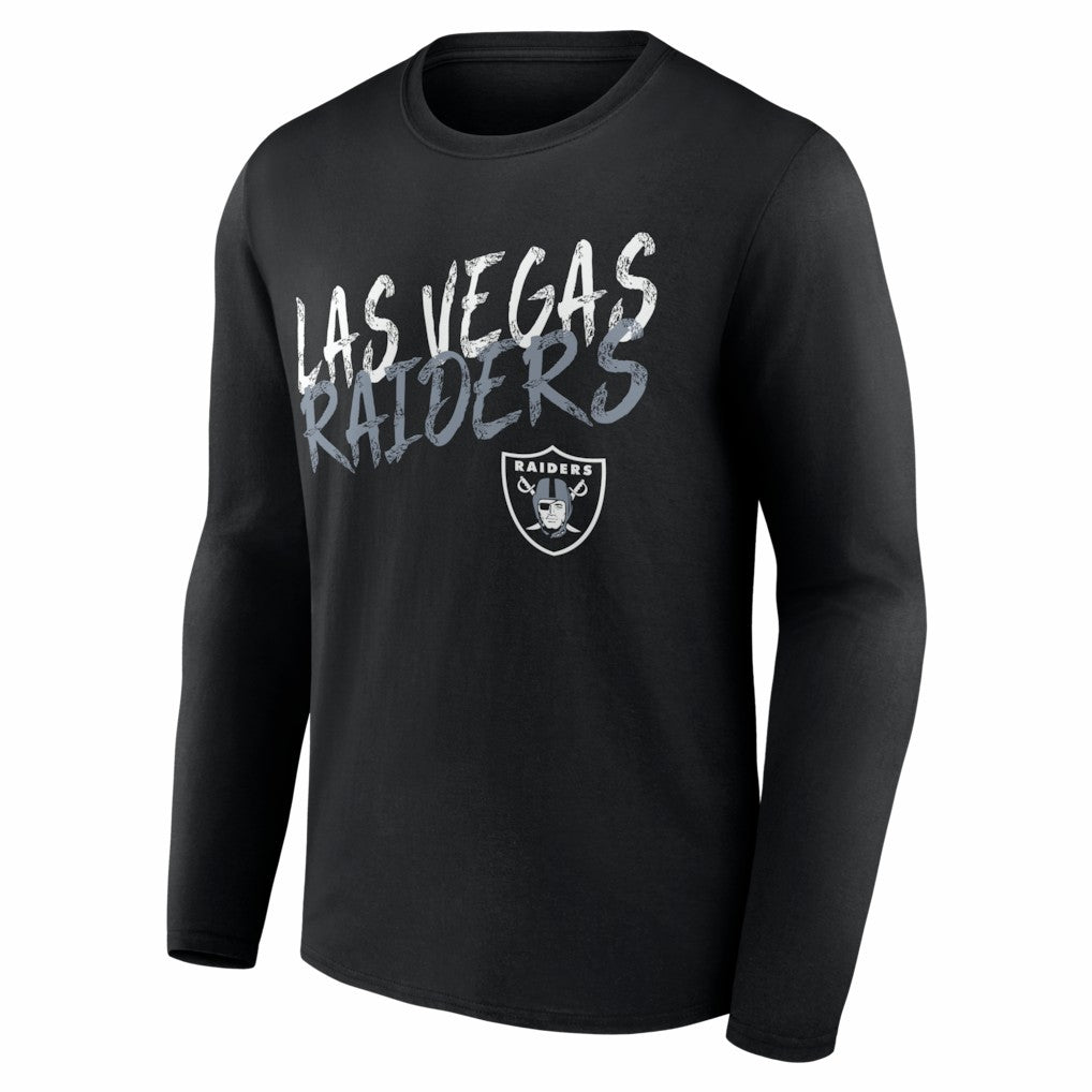 Las Vegas Raiders Hustle Personalized Name & Number Long Sleeve T-Shirt | NFL Discount