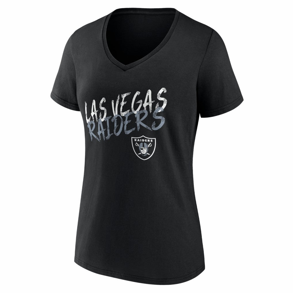 Las Vegas Raiders Women's Hustle Personalized Name & Number V-Neck T-Shirt | NFL Online