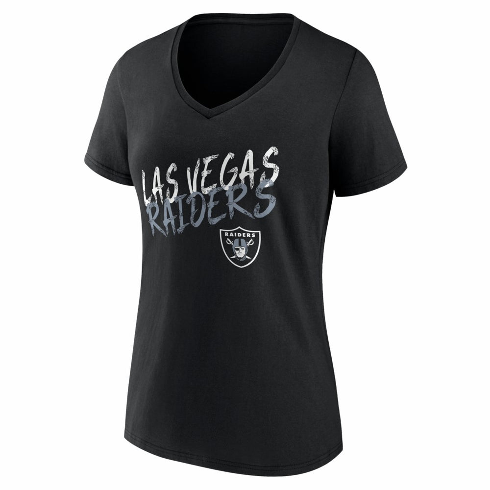 Las Vegas Raiders Women's Hustle Personalized Name & Number V-Neck T-Shirt | NFL Online