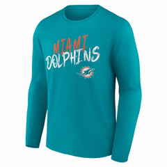 Miami Dolphins Hustle Personalized Name & Number Long Sleeve T-Shirt | NFL Outlet