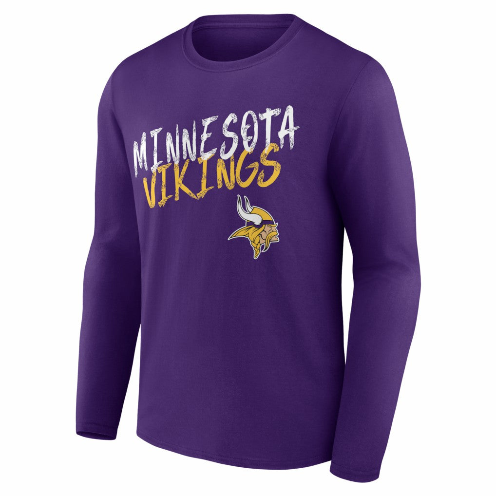 Minnesota Vikings Hustle Personalized Name & Number Long Sleeve T-Shirt | NFL On sale
