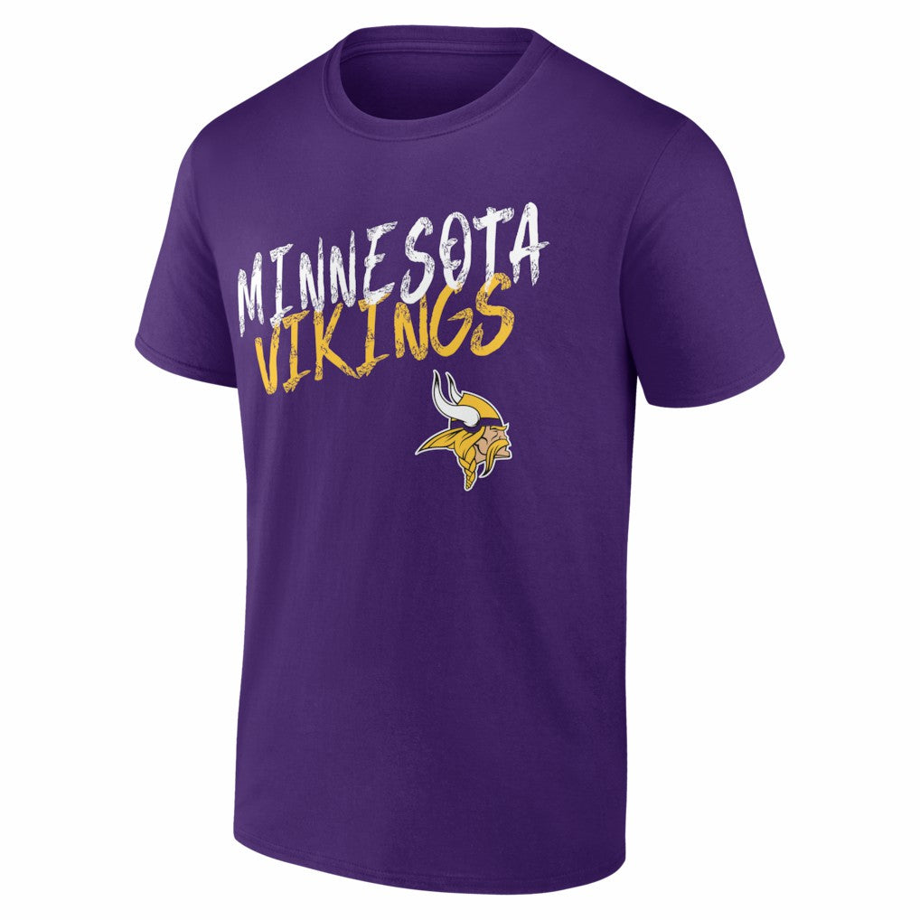 Minnesota Vikings Hustle Personalized Name & Number T-Shirt | NFL Discount