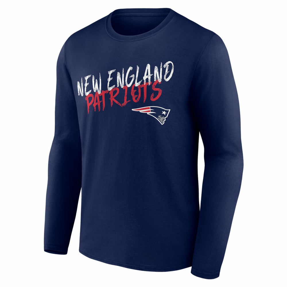 New England Patriots Hustle Personalized Name & Number Long Sleeve T-Shirt | NFL Online
