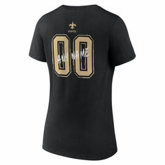 New Orleans Saints Women's Hustle Personalized Name & Number V-Neck T-Shirt | NFL On sale