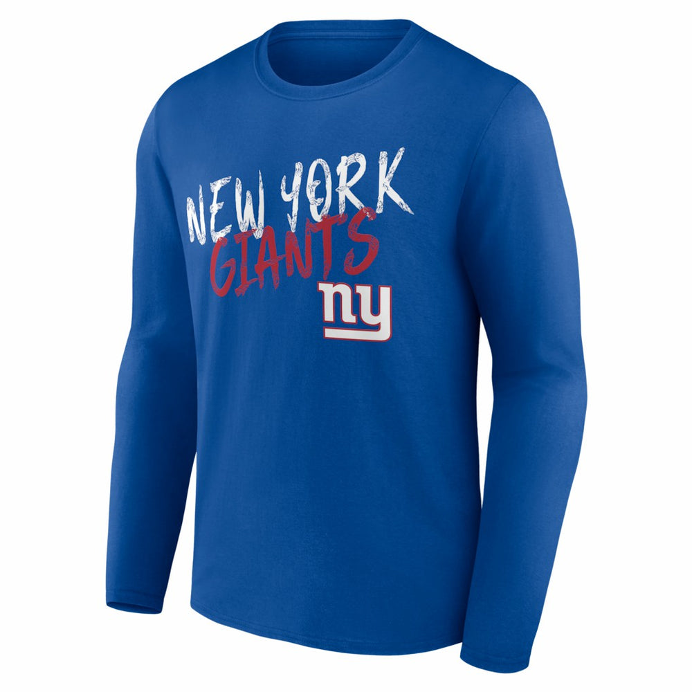New York Giants Hustle Personalized Name & Number Long Sleeve T-Shirt | NFL US