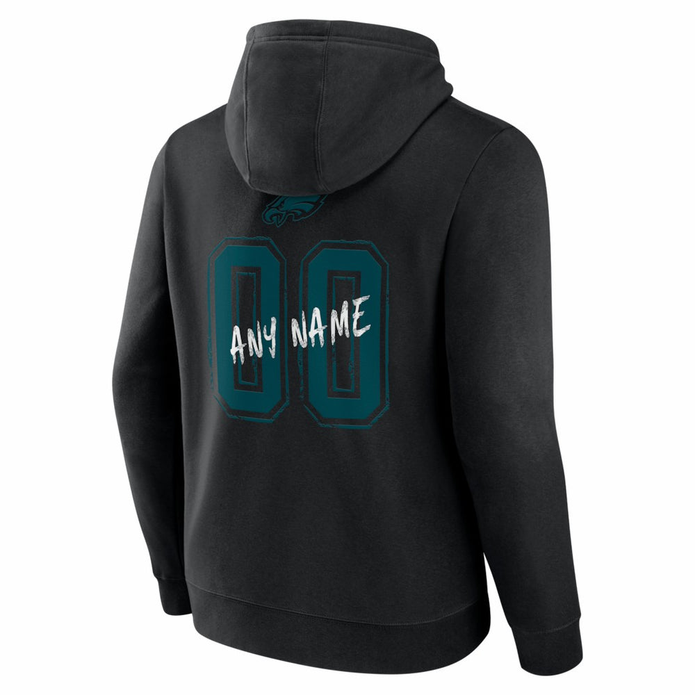 Philadelphia Eagles Hustle Personalized Name & Number Hoodie | NFL Outlet