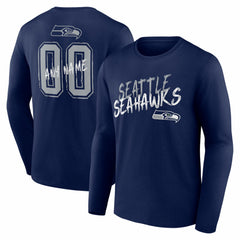 Seattle Seahawks Hustle Personalized Name & Number Long Sleeve T-Shirt | NFL Hot