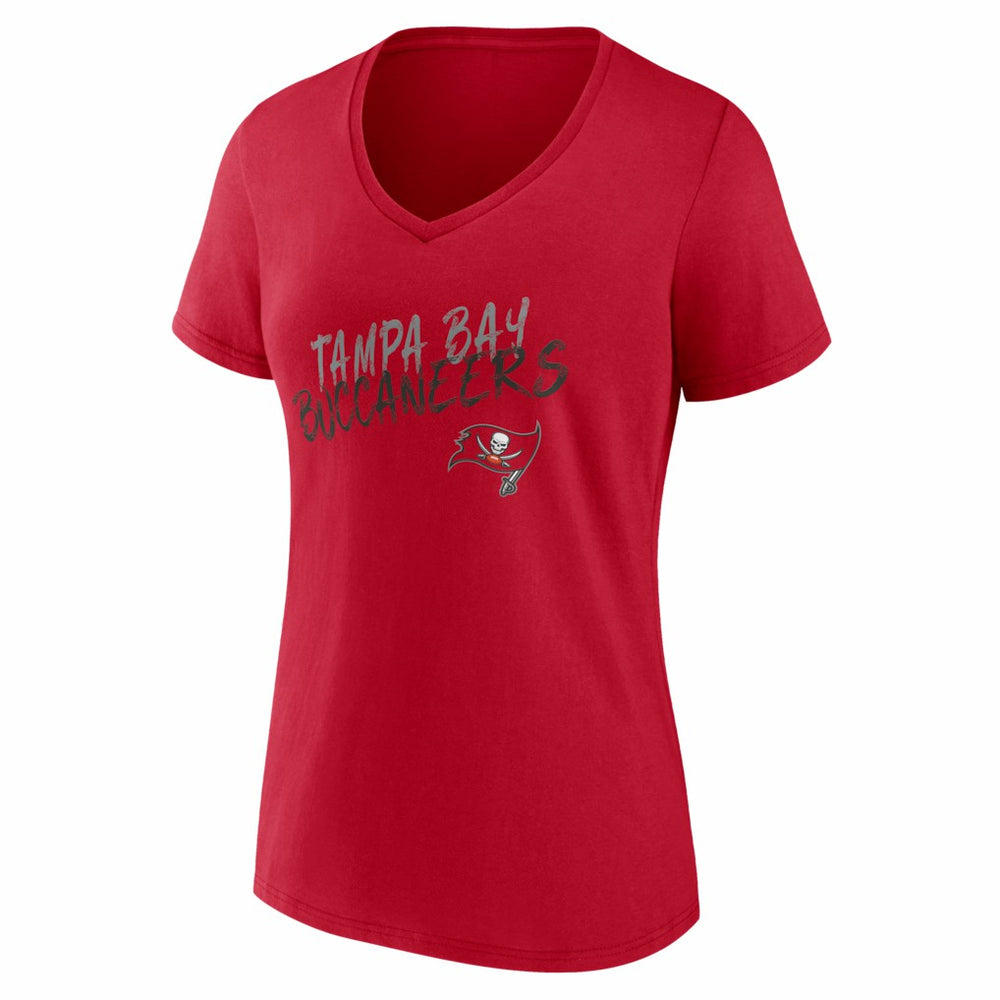 Tampa Bay Buccaneers Women's Hustle Personalized Name & Number V-Neck T-Shirt | NFL Online