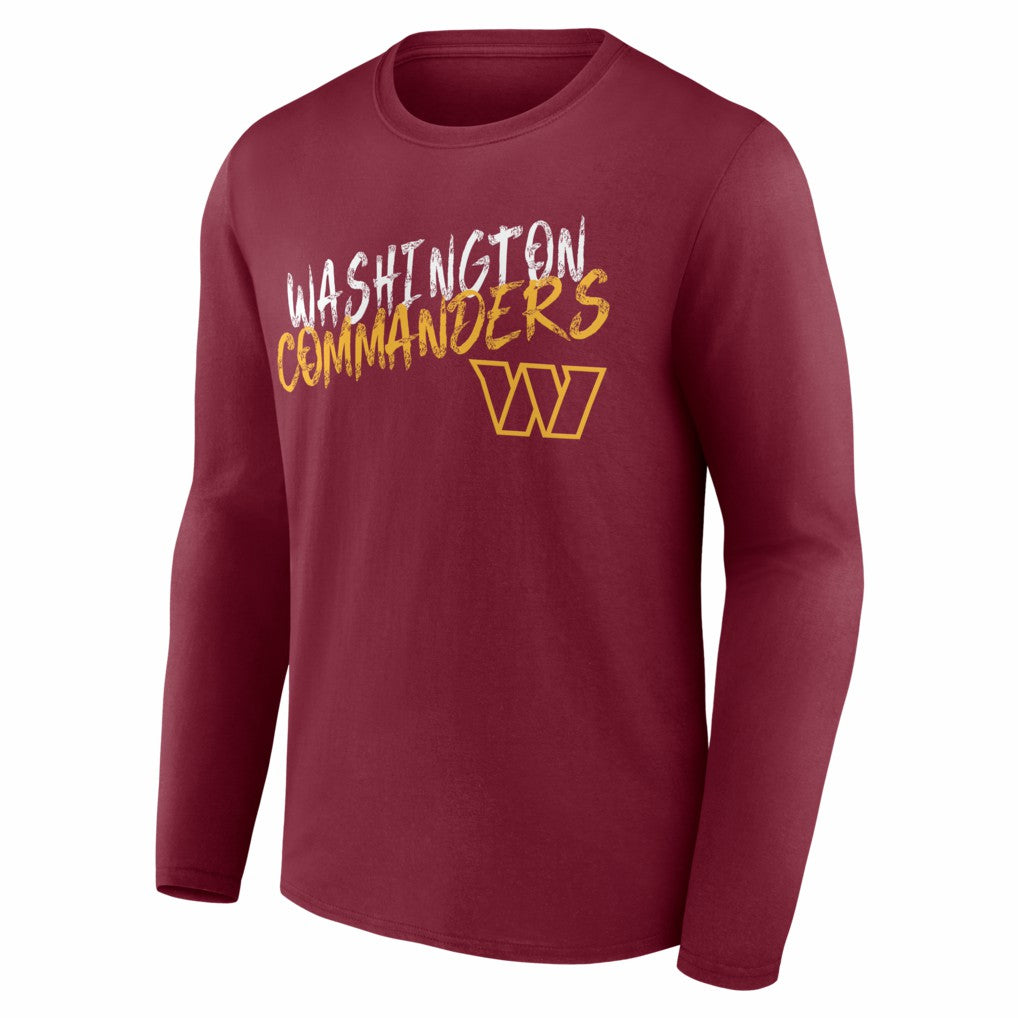 Washington Commanders Hustle Personalized Name & Number Long Sleeve T-Shirt | NFL Hot