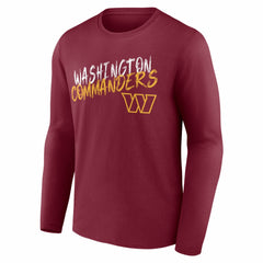 Washington Commanders Hustle Personalized Name & Number Long Sleeve T-Shirt | NFL Hot