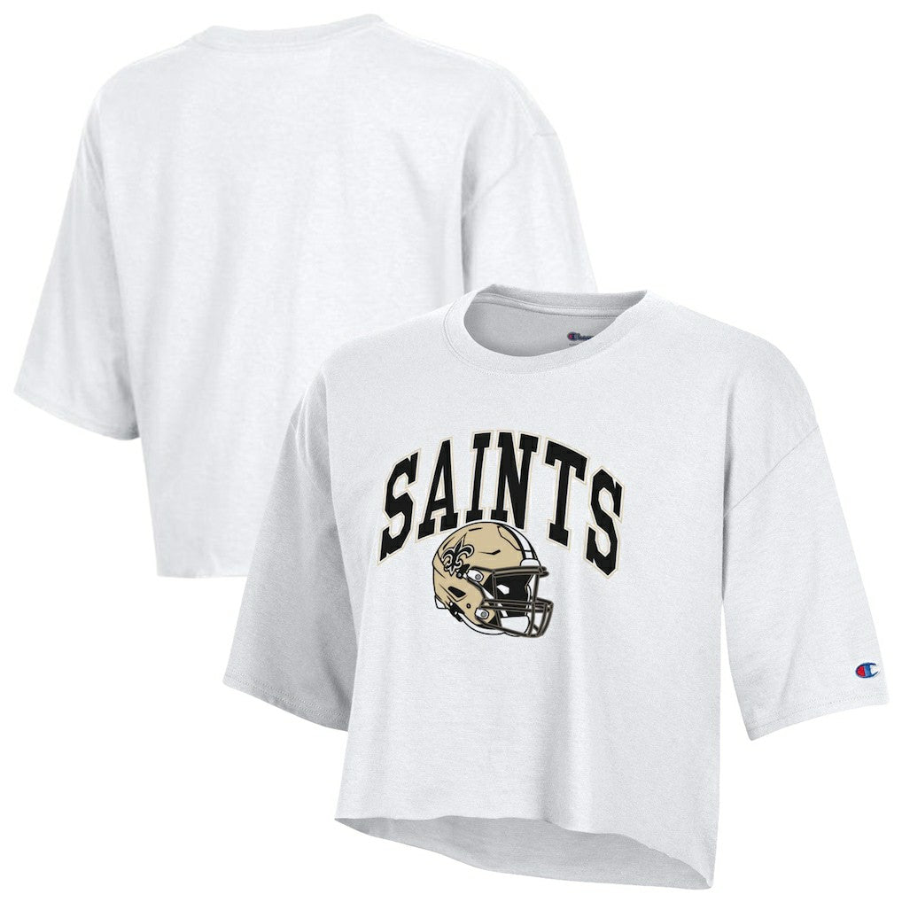 New Orleans Saints Women's Boyfriend Cropped T-Shirt | NFL Hot