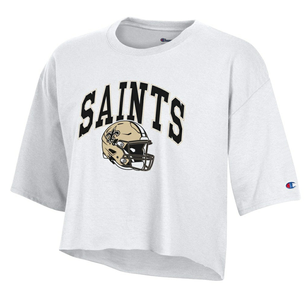 New Orleans Saints Women's Boyfriend Cropped T-Shirt | NFL Hot