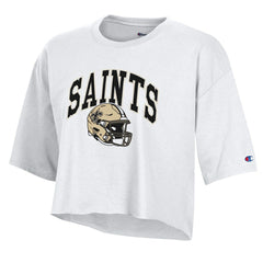 New Orleans Saints Women's Boyfriend Cropped T-Shirt | NFL Hot