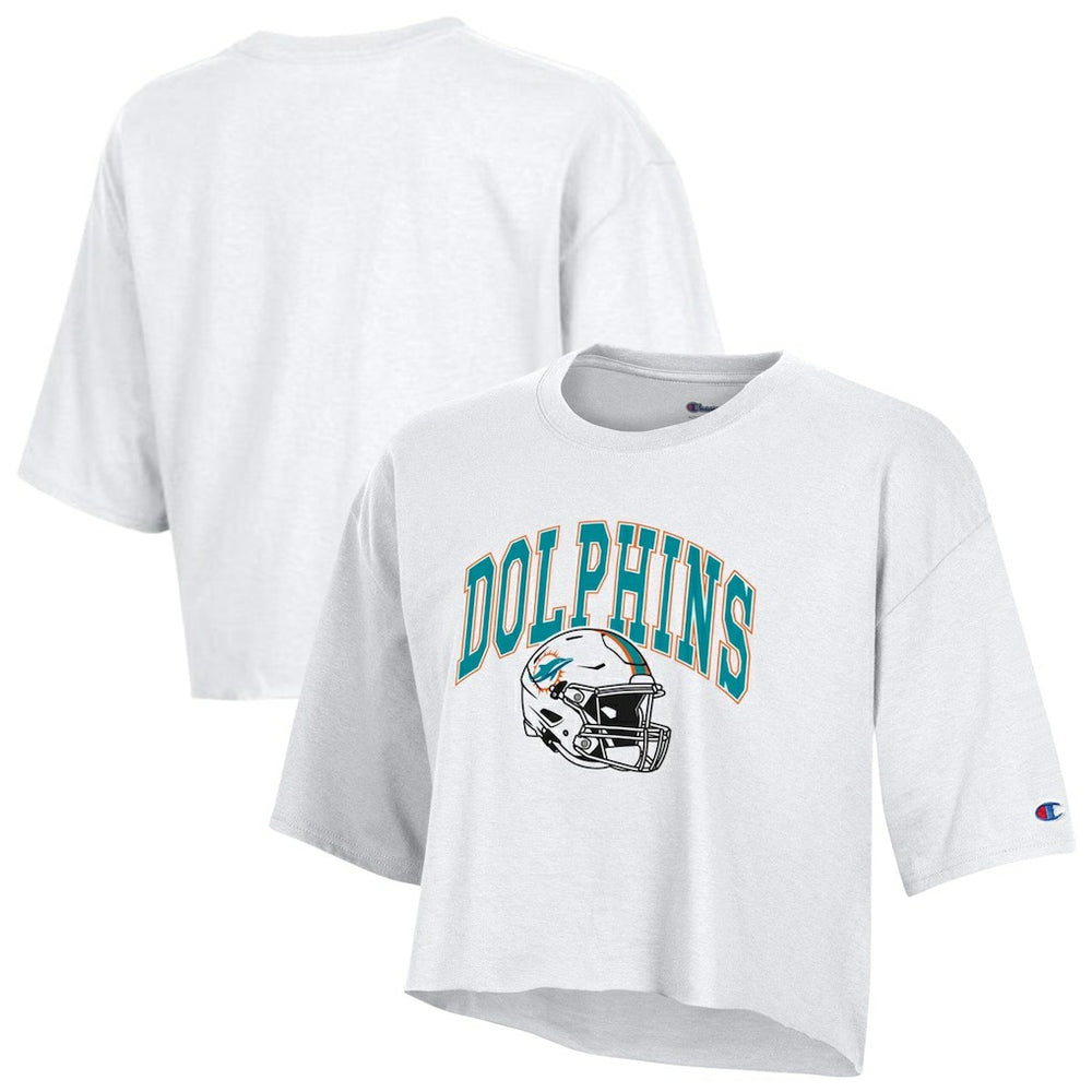 Miami Dolphins Women's Boyfriend Cropped T-Shirt | NFL Near me