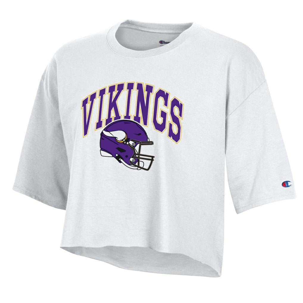Minnesota Vikings Women's Boyfriend Cropped T-Shirt | NFL On sale