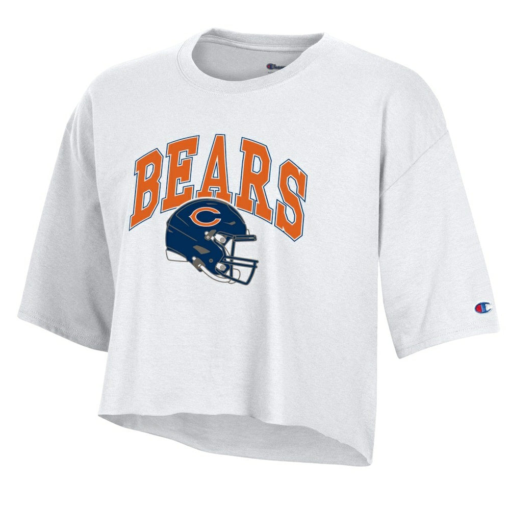 Chicago Bears Women's Boyfriend Cropped T-Shirt | NFL Outlet