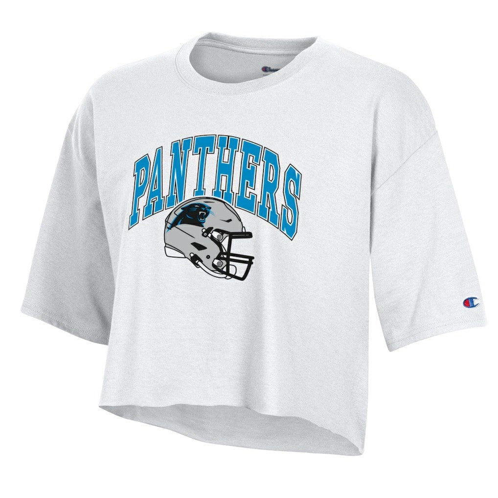 Carolina Panthers Women's Boyfriend Cropped T-Shirt | NFL New