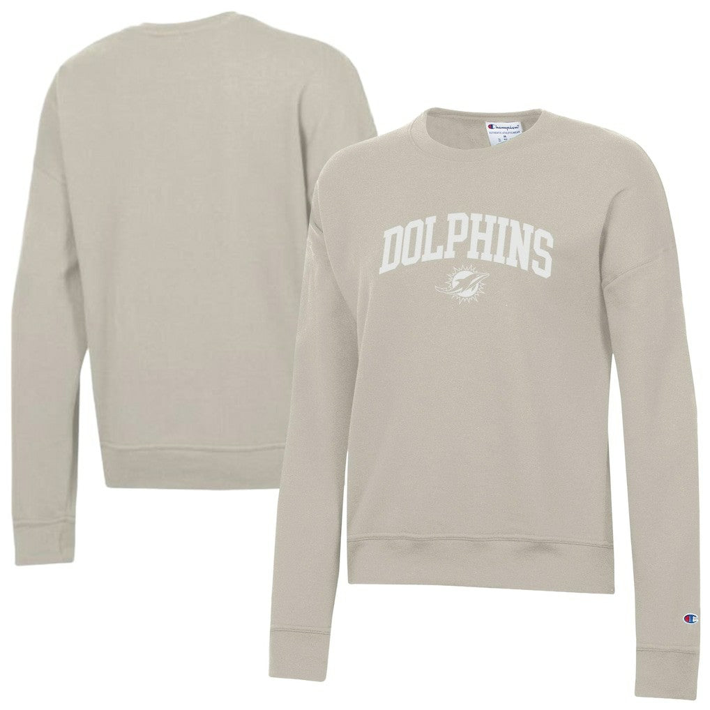 Miami Dolphins Women's Powerblend Cocoa Butter Fleece Sweatshirt | NFL Outlet