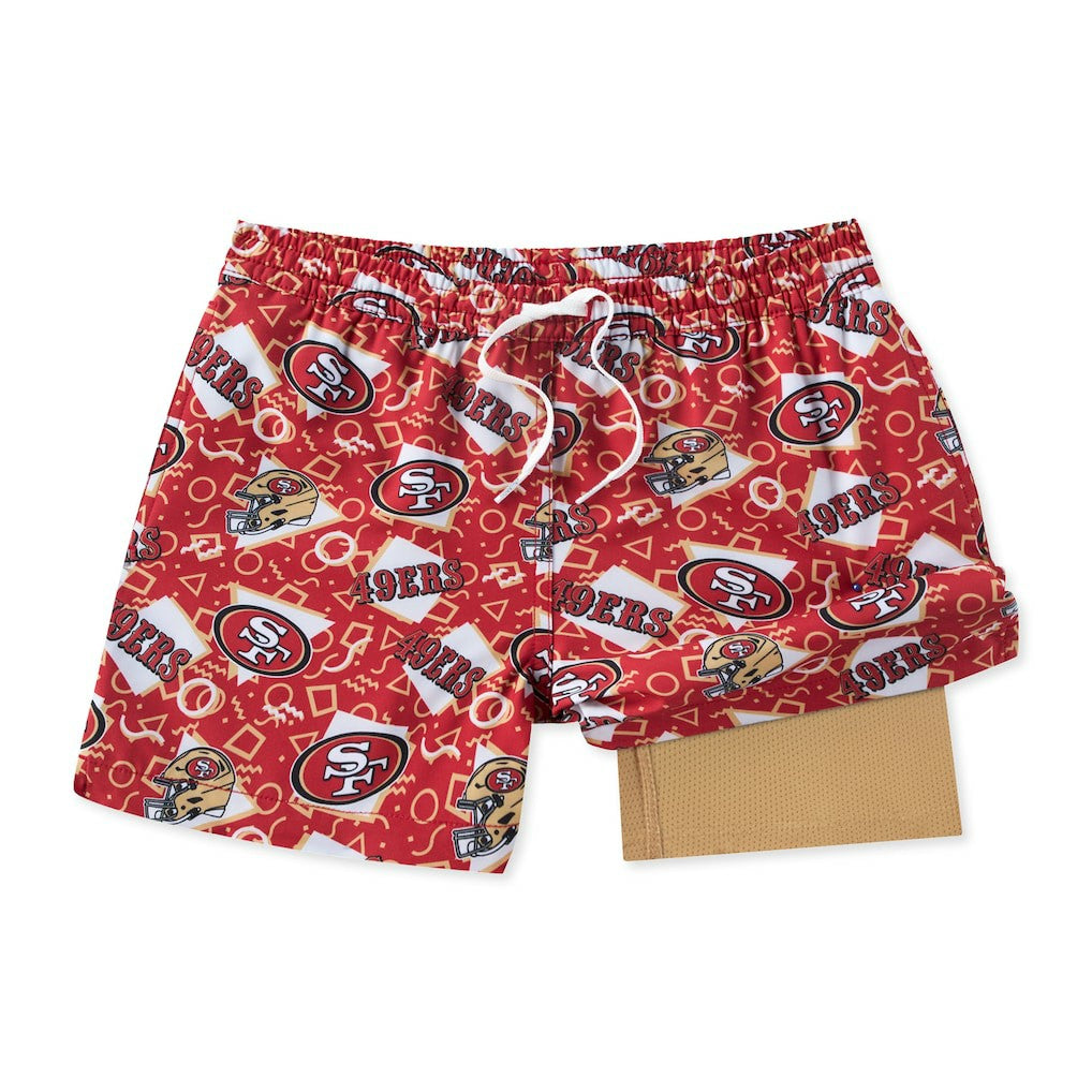 San Francisco 49ers Chubbies Game Day Fit Classic Lined Swim Trunks | NFL Discount
