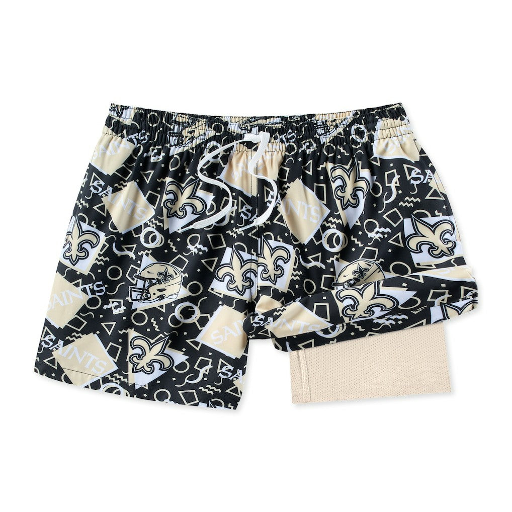 New Orleans Saints Chubbies Game Day Fit Classic Lined Swim Trunks | NFL US