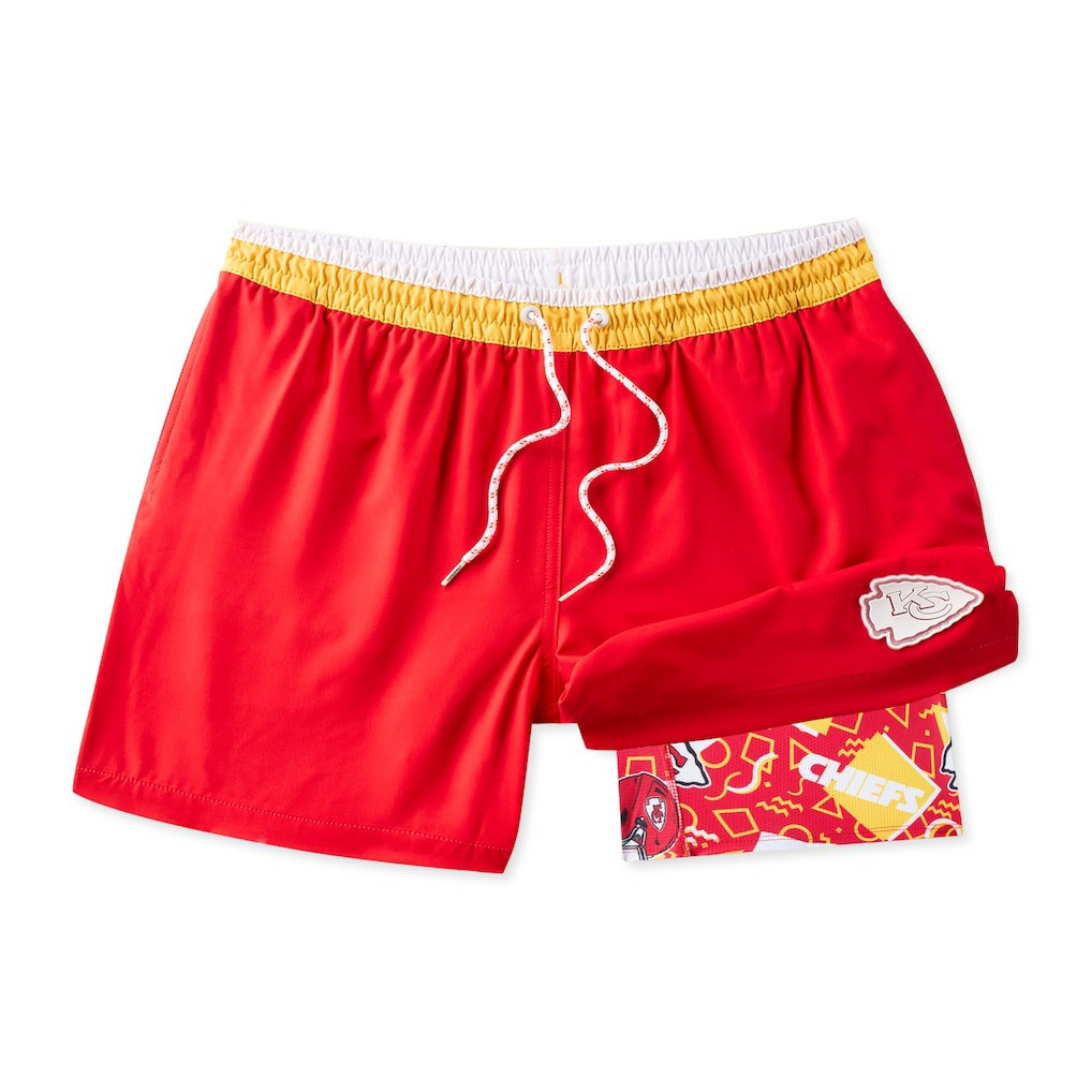 Kansas City Chiefs Chubbies The Secret Lined Swim Trunks | NFL Outlet