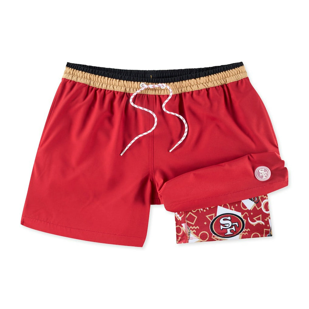 San Francisco 49ers Chubbies The Secret Lined Swim Trunks | NFL Outlet