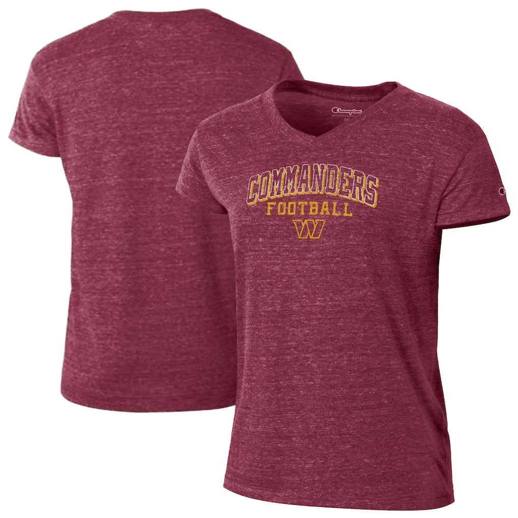 Washington Commanders Women's Triumph Tri-Blend V-Neck T-Shirt | NFL US